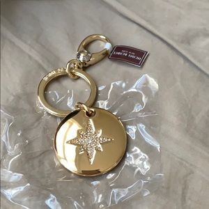 Henri bendel keychain- North Star-heavy crystal